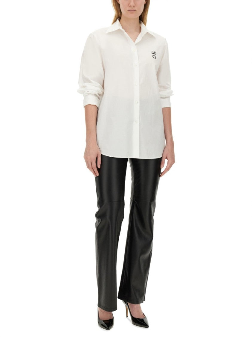 Moschino Structured White Cotton Shirt