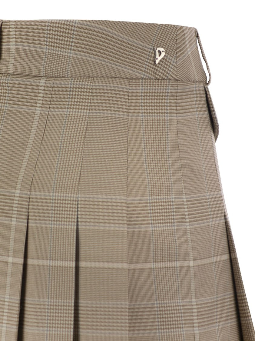 Dondup Prince Of Wales Mini Skirt