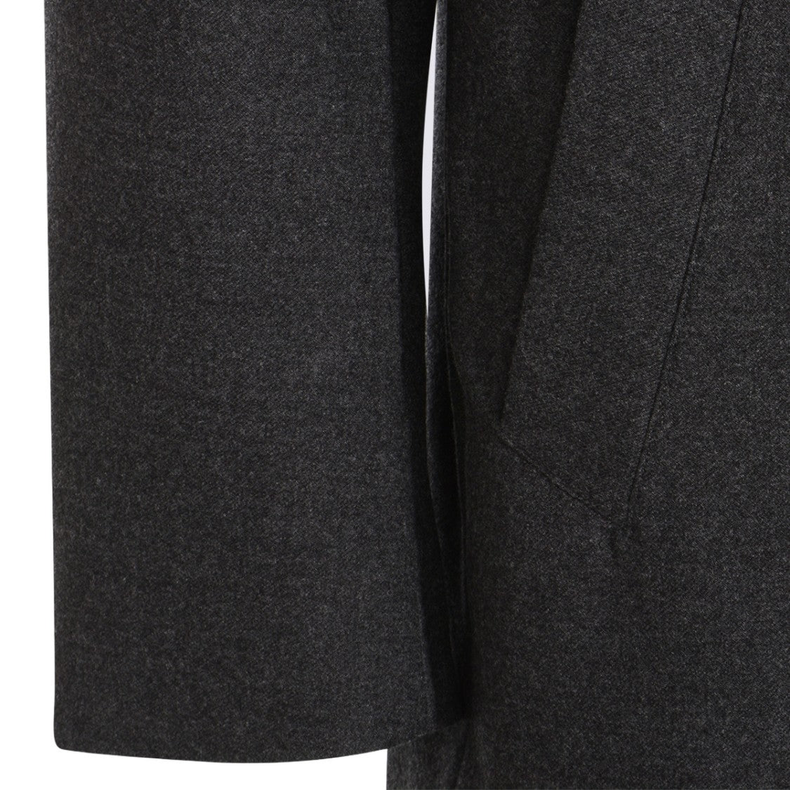 Montecore Dark Grey Hooded Coat With Silhouette