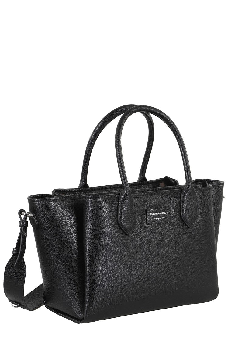 Emporio Armani Structured Triple Compartment Shopping Bag