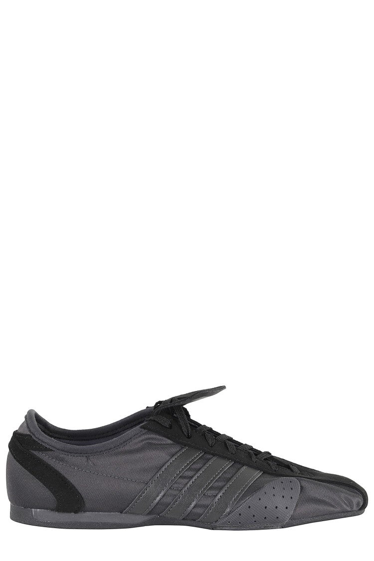 Adidas By Stella Mccartney Black Spw 76 Open-Mesh Suede-Inserts Polyester Sneakers