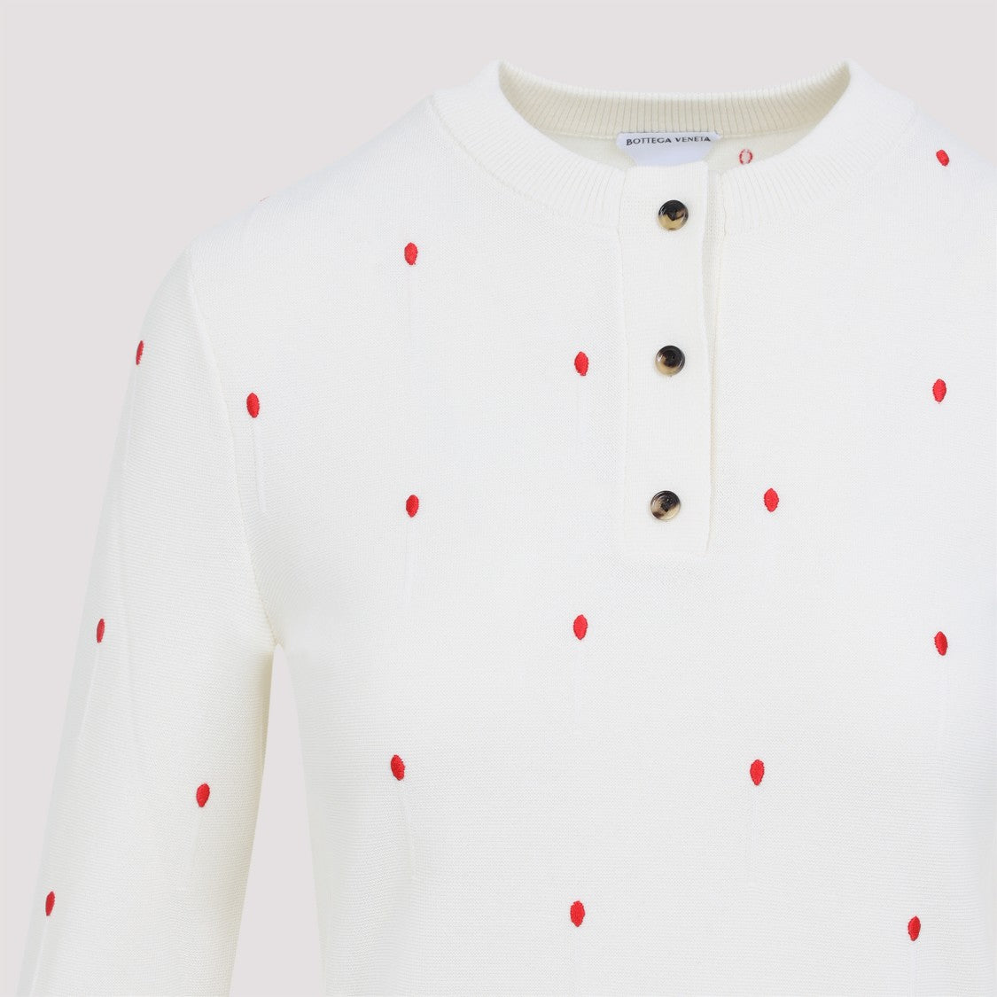 Bottega Veneta White Matches Cotton Top