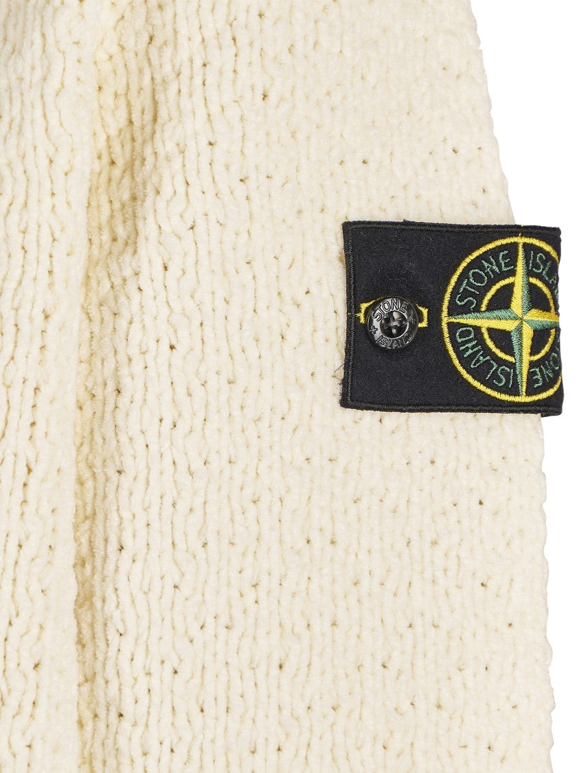 Stone Island Textured Knit Sweater With High Neck