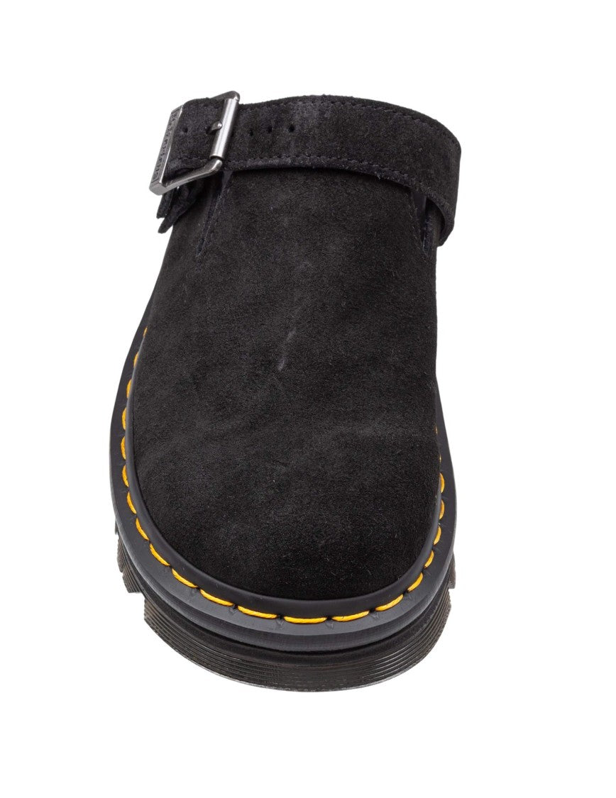 Dr. Martens Suede Zebzag Mule In Black