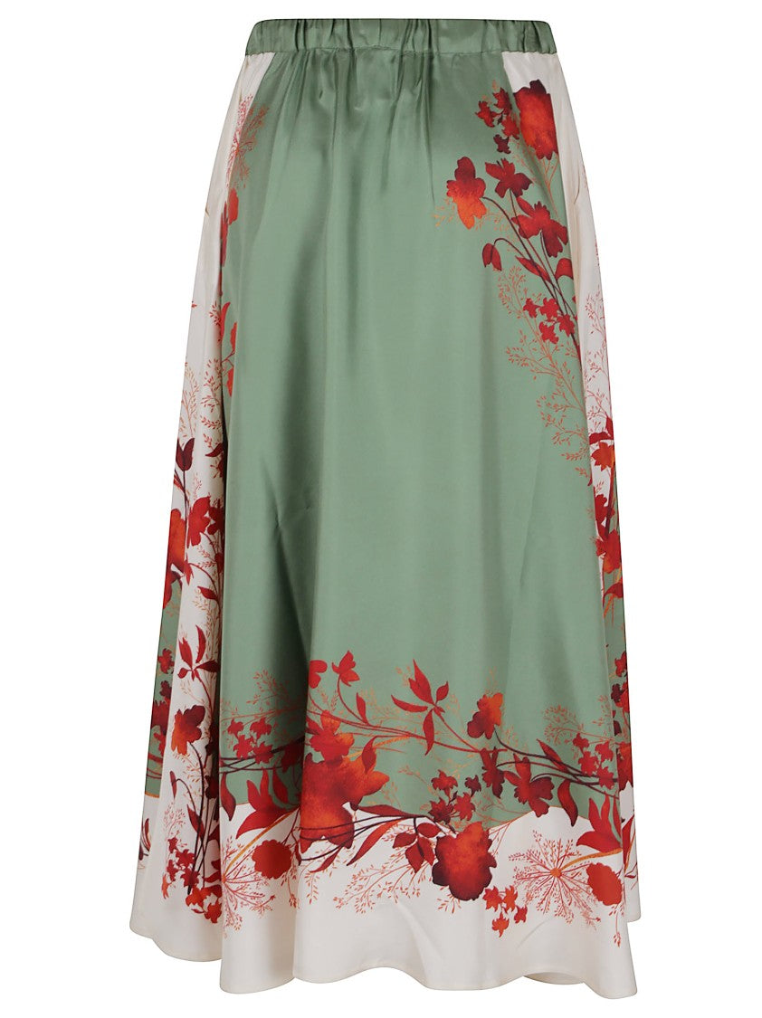 La Double J Green Drawstring Skirt