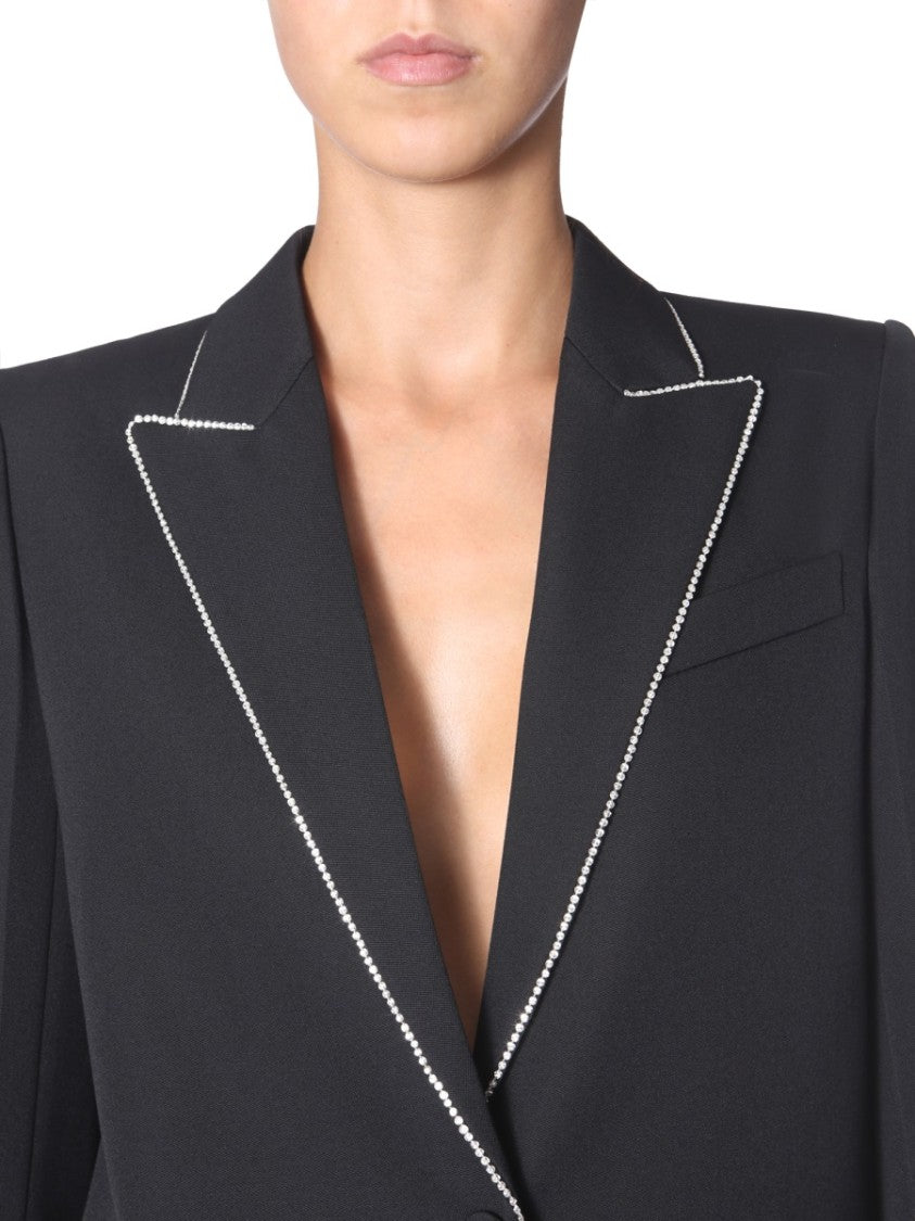 Givenchy Tailored Wool Blazer With Strass Detail