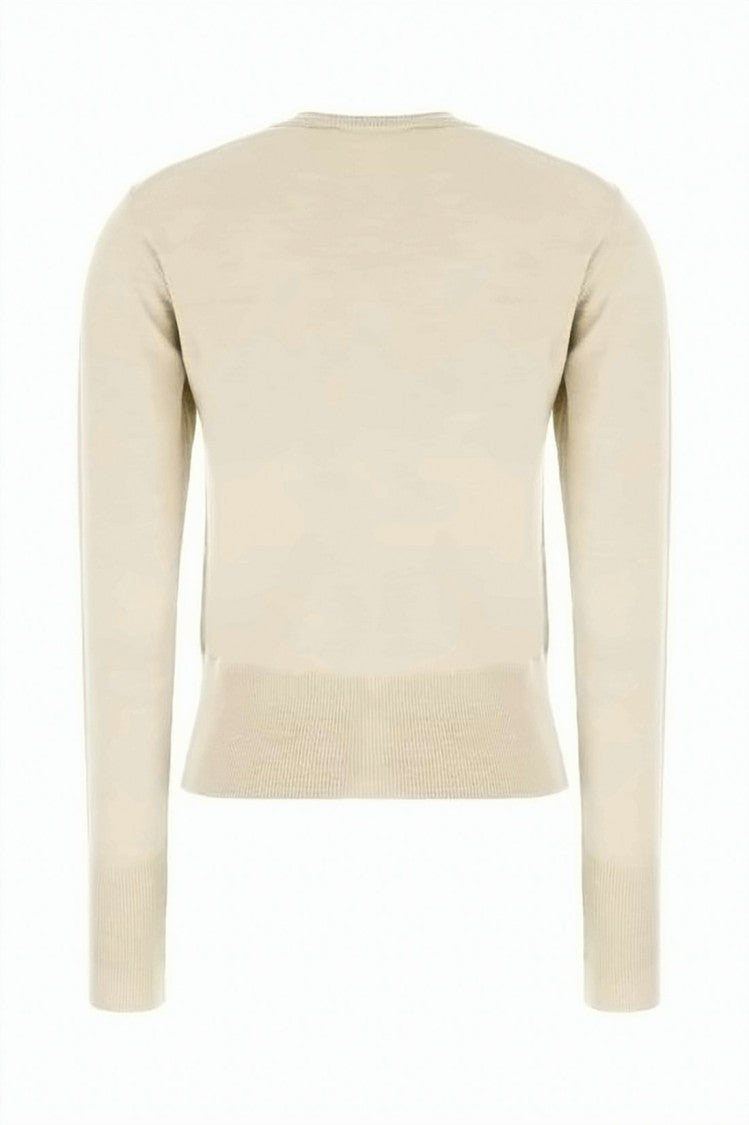 Vivienne Westwood Cropped Knit Cardigan With Wooden Buttons And Emblem