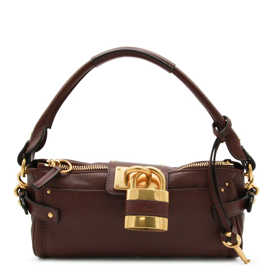 Chloé Compact Brown Leather Paddington Shoulder Bag