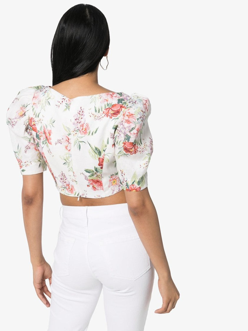 Zimmermann Bellitude Laced Crop Top