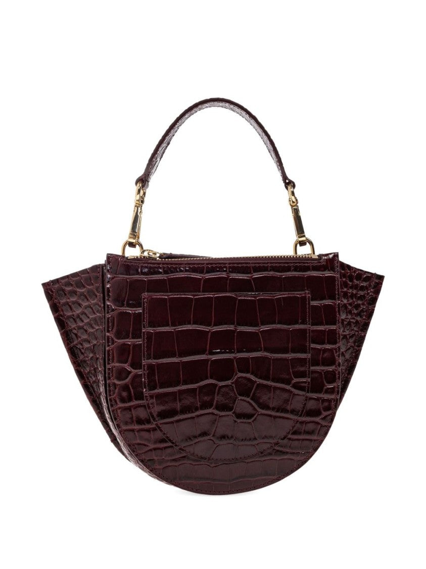 Wandler Mini Croc-Effect Top-Handle Bag
