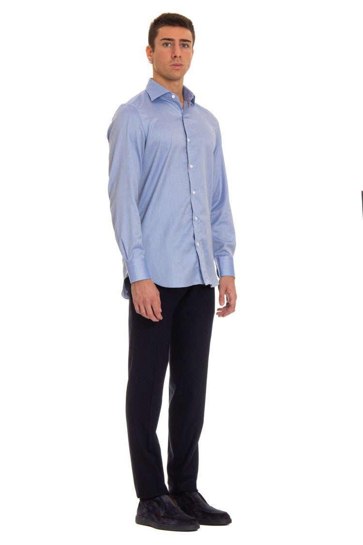 Finamore Traveller Cotton Tailored Shirt