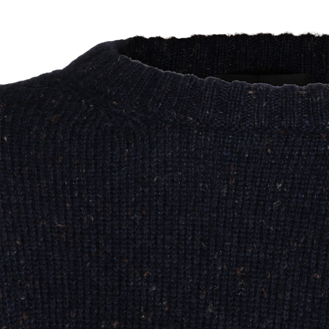 Fabiana Filippi Textured Knit Sweater With Ballooned Sleeves And Crew Neckline