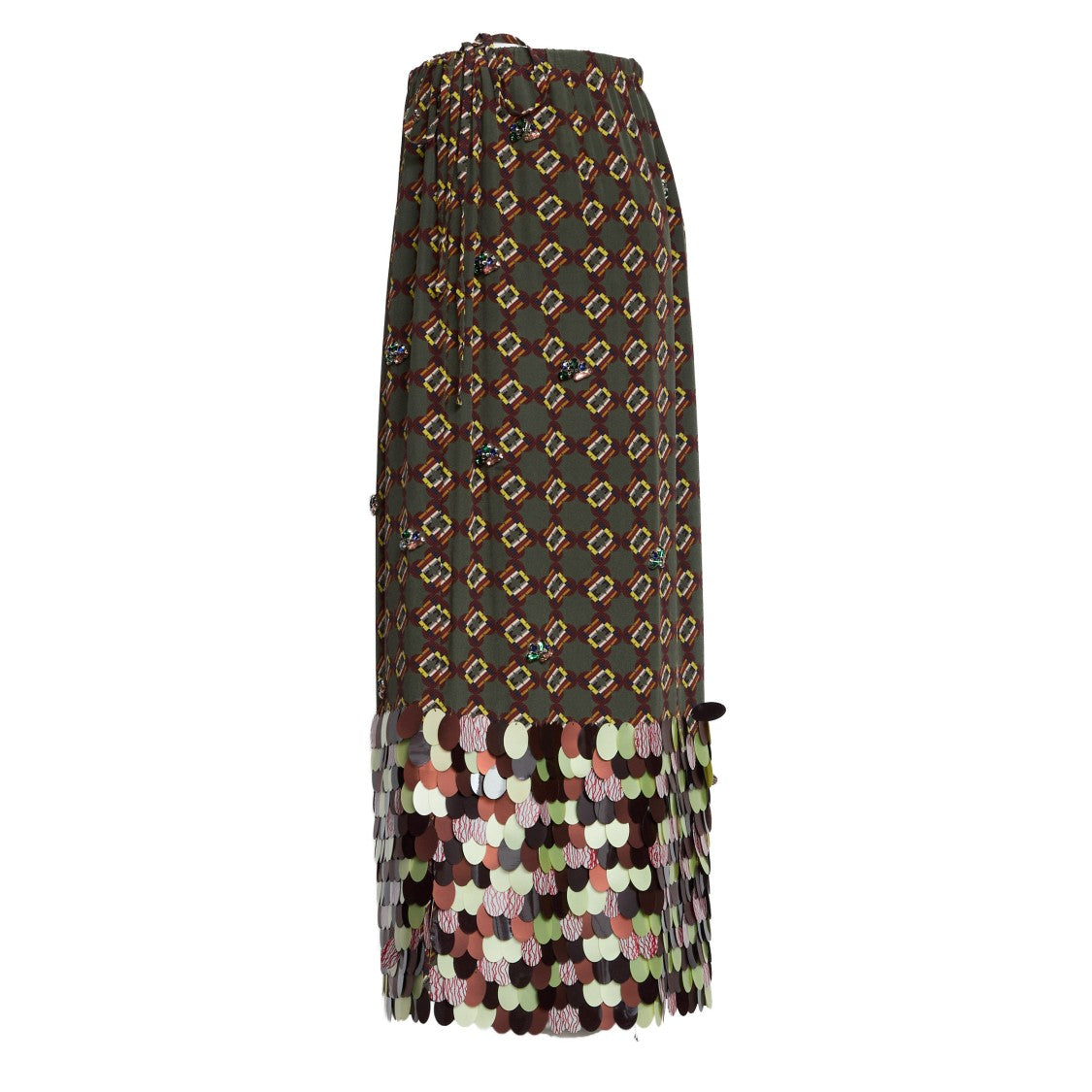 Dries Van Noten Scotta Long Emb 2072 W.W. Skirt