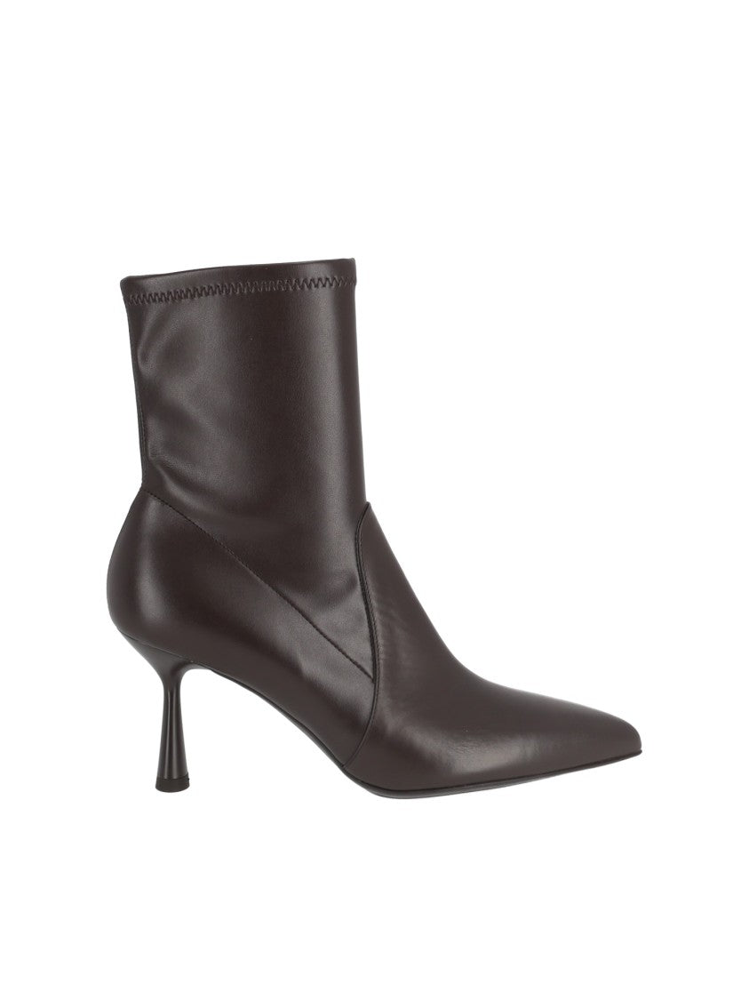 Sergio Levantesi Ebony Janet67 Pointed-Toe Suede Ankle Boots