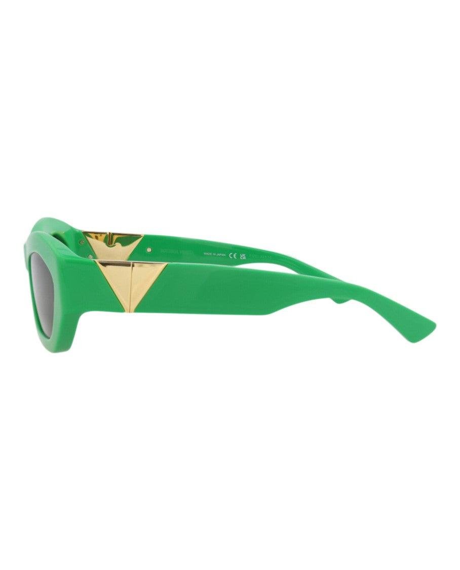 Bottega Veneta Round-Frame Recycled Acetate Sunglasses