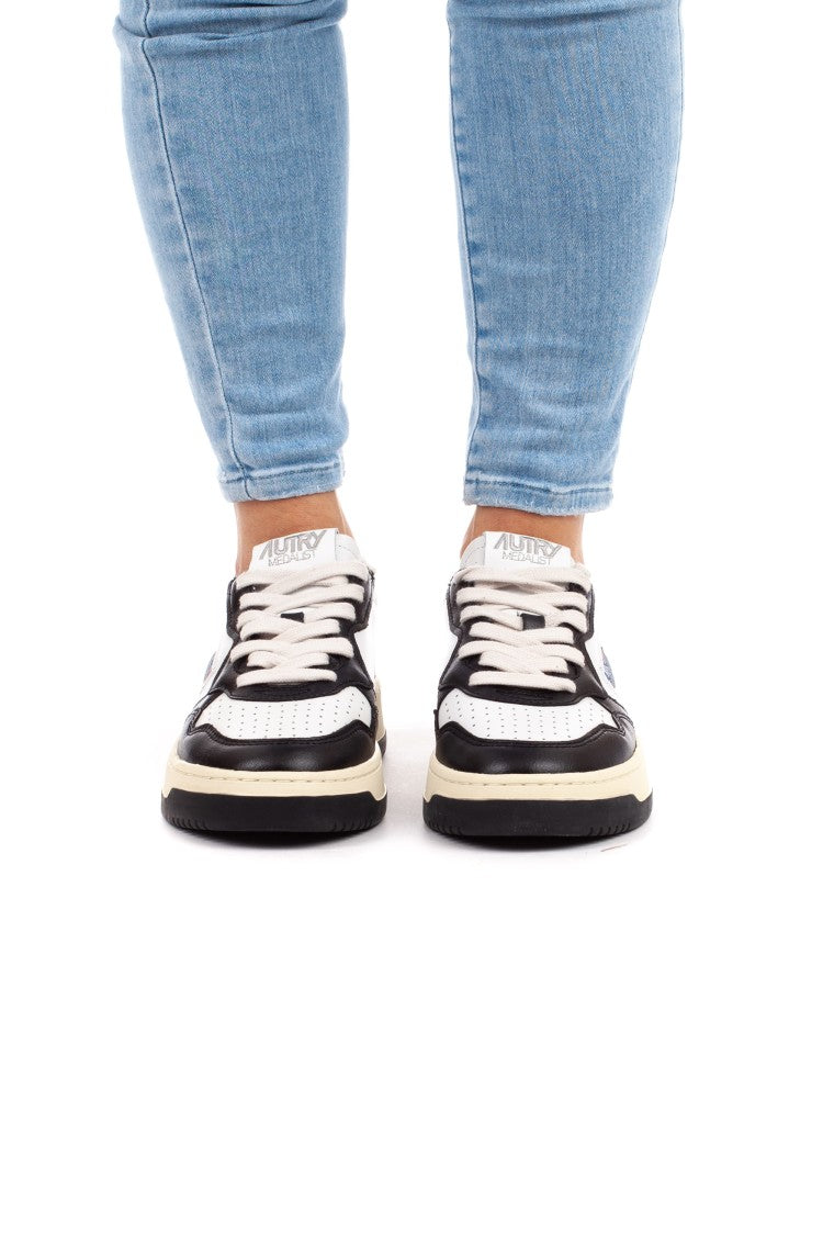 Autry White Black Medalist Bicolor Sneakers