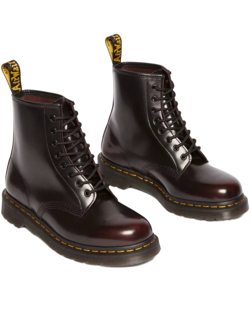Dr. Martens 1460 Polished Leather Yellow-Stitch Boots
