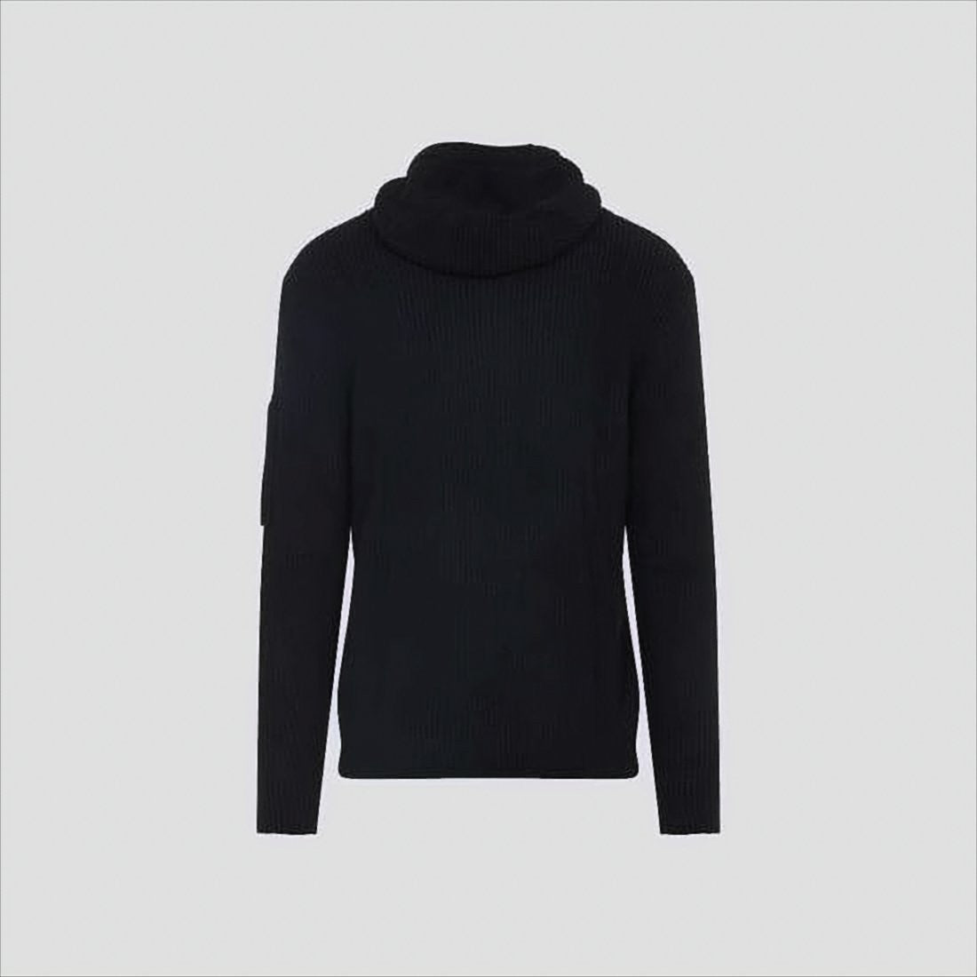 C.P. Company Ribbed Knit Zip-Up Sweater With Hood