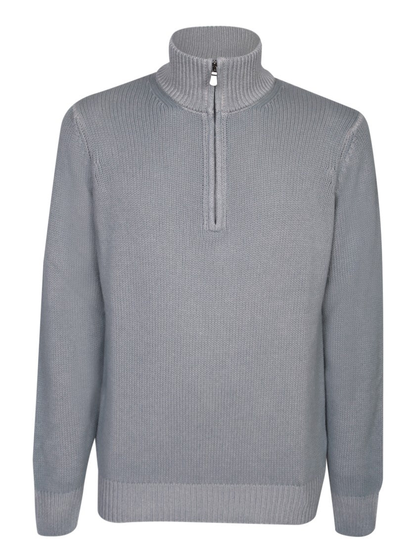 Dell'oglio Beige Half-Zip Knitwear