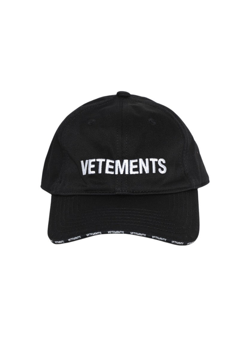 Vetements Logo Cap Black