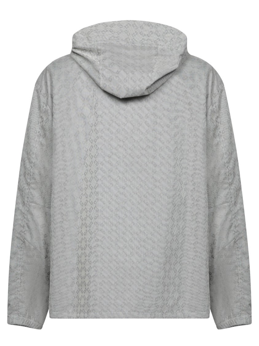 Givenchy Grey Hooded Windbreaker