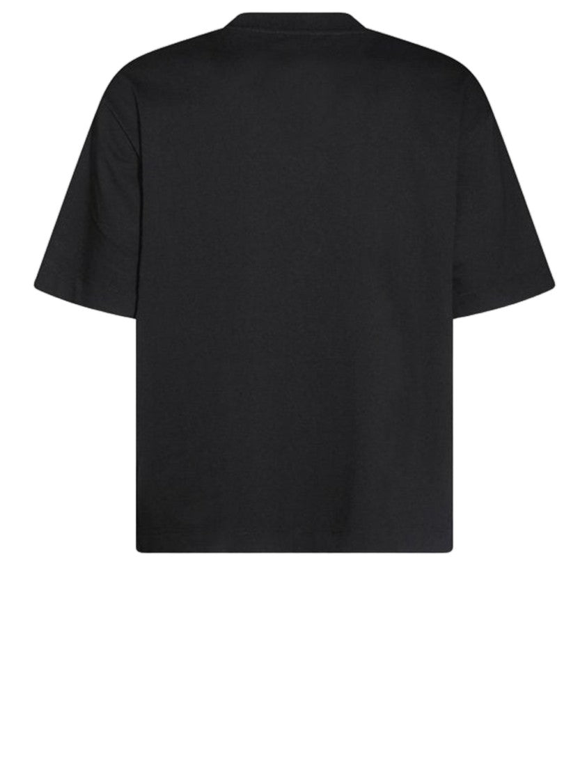 Off-White Black Cotton T-Shirt With Bold Logo Print
