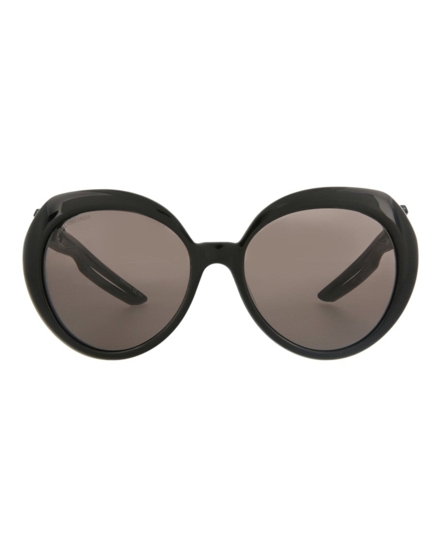 Balenciaga Oval-Frame Acetate Sunglasses