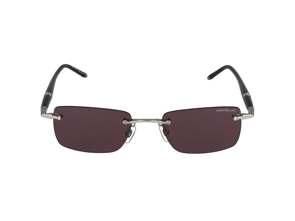 Montblanc Sunglasses Mb0344s 002 Silver Black Violet 54/20/150
