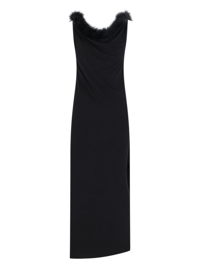 Coperni Draped Maxi Dress – Black