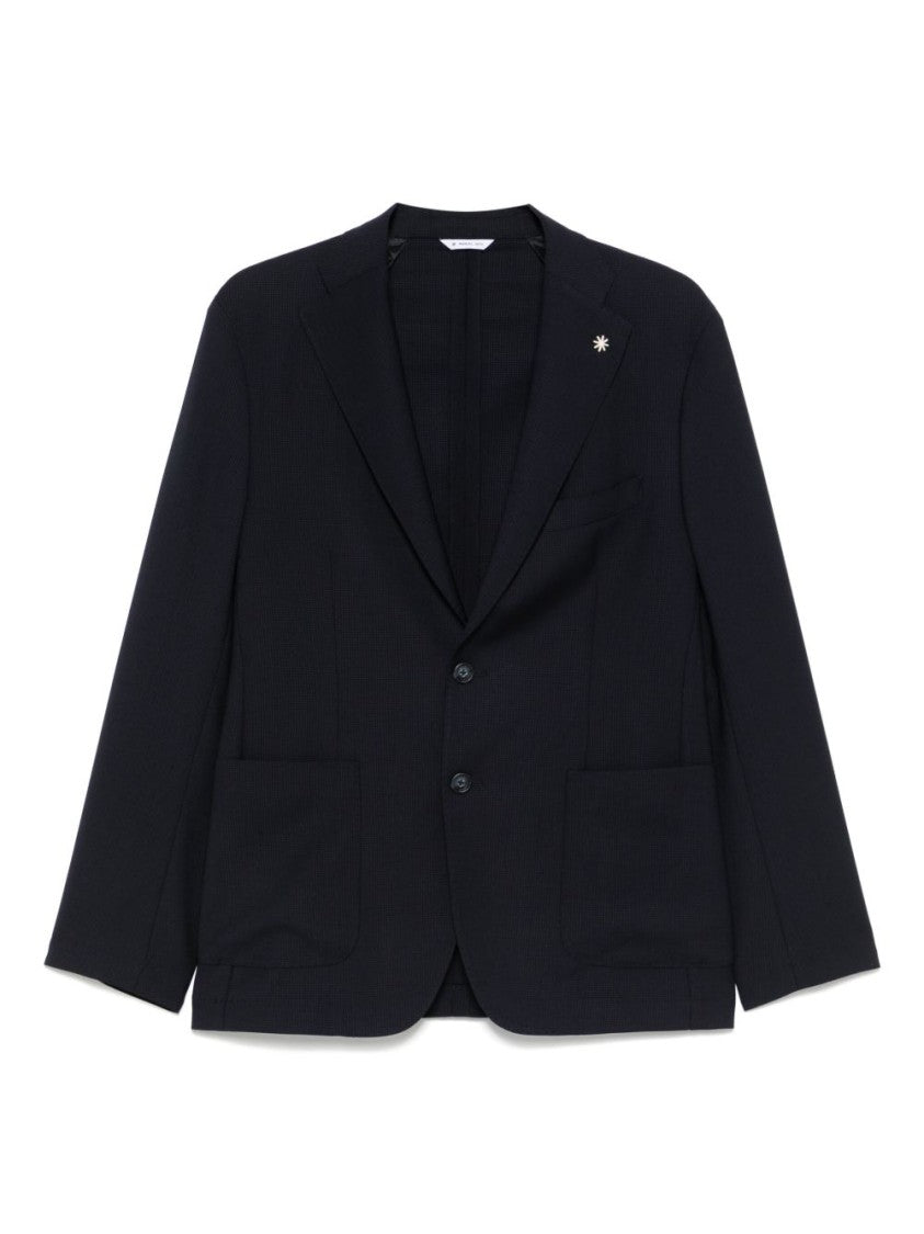 Manuel Ritz Tailored Navy Blue Jacket