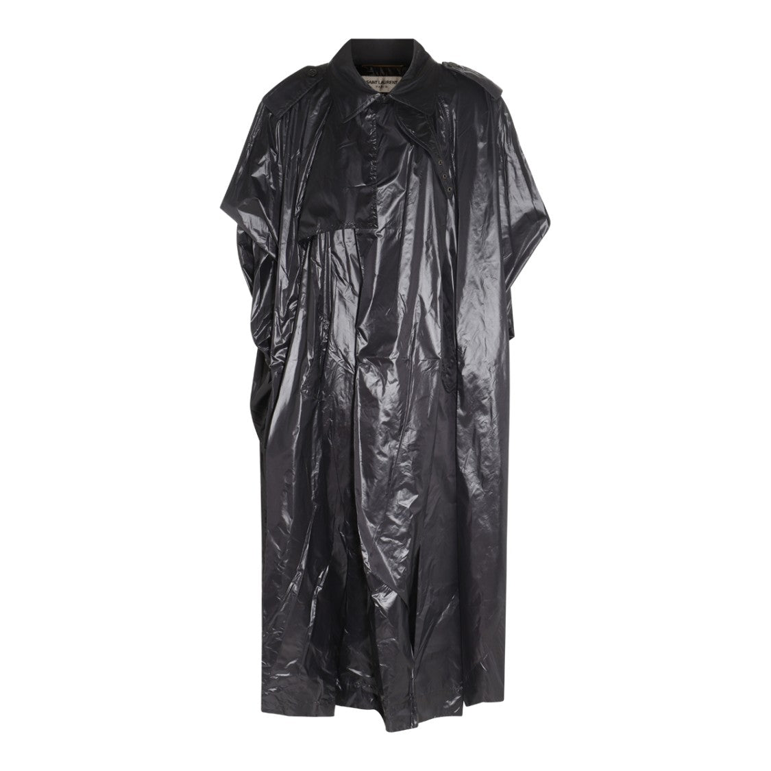 Saint Laurent Black Rainy Cape Jacket