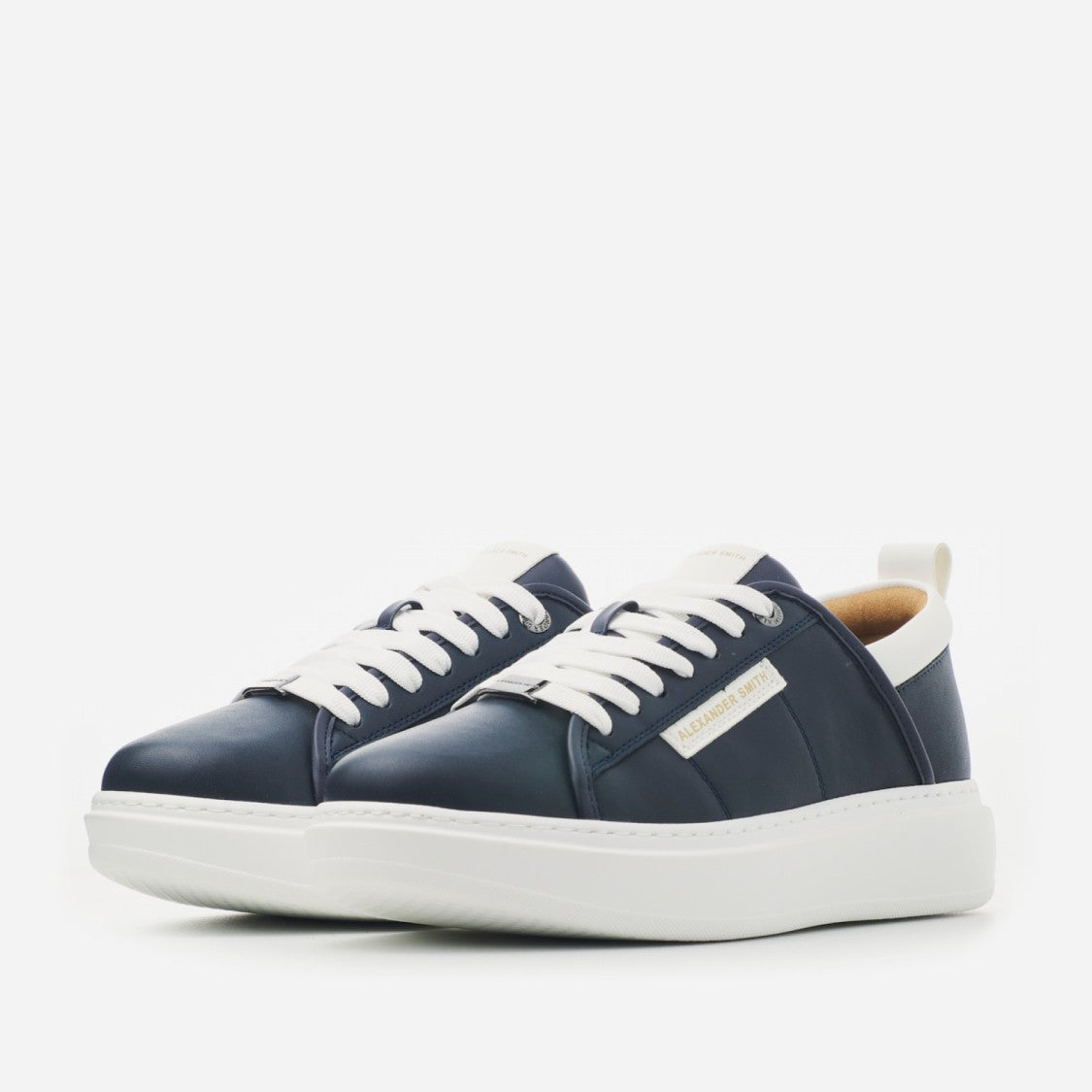 Alexander Smith Ecowembley Sneakers In Blue Vegan Leather