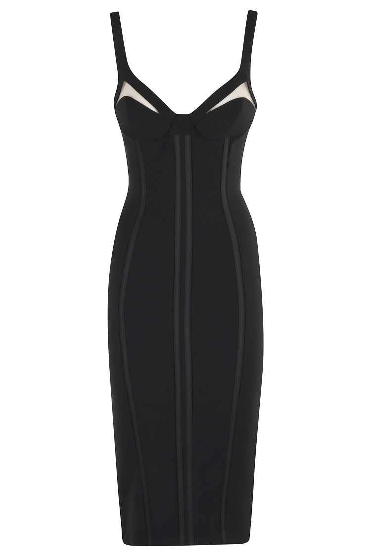 Elisabetta Franchi V-Neck Midi Dress
