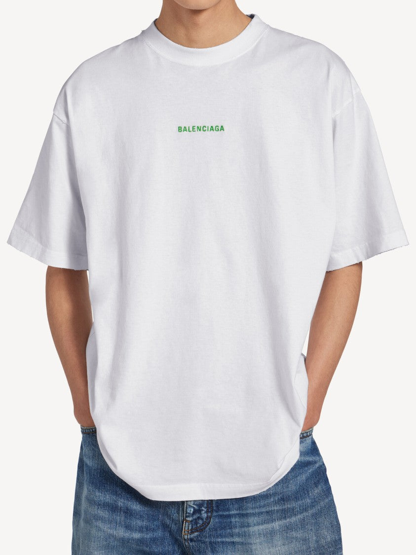 Balenciaga Medium Fit Boxy Logo T-Shirt
