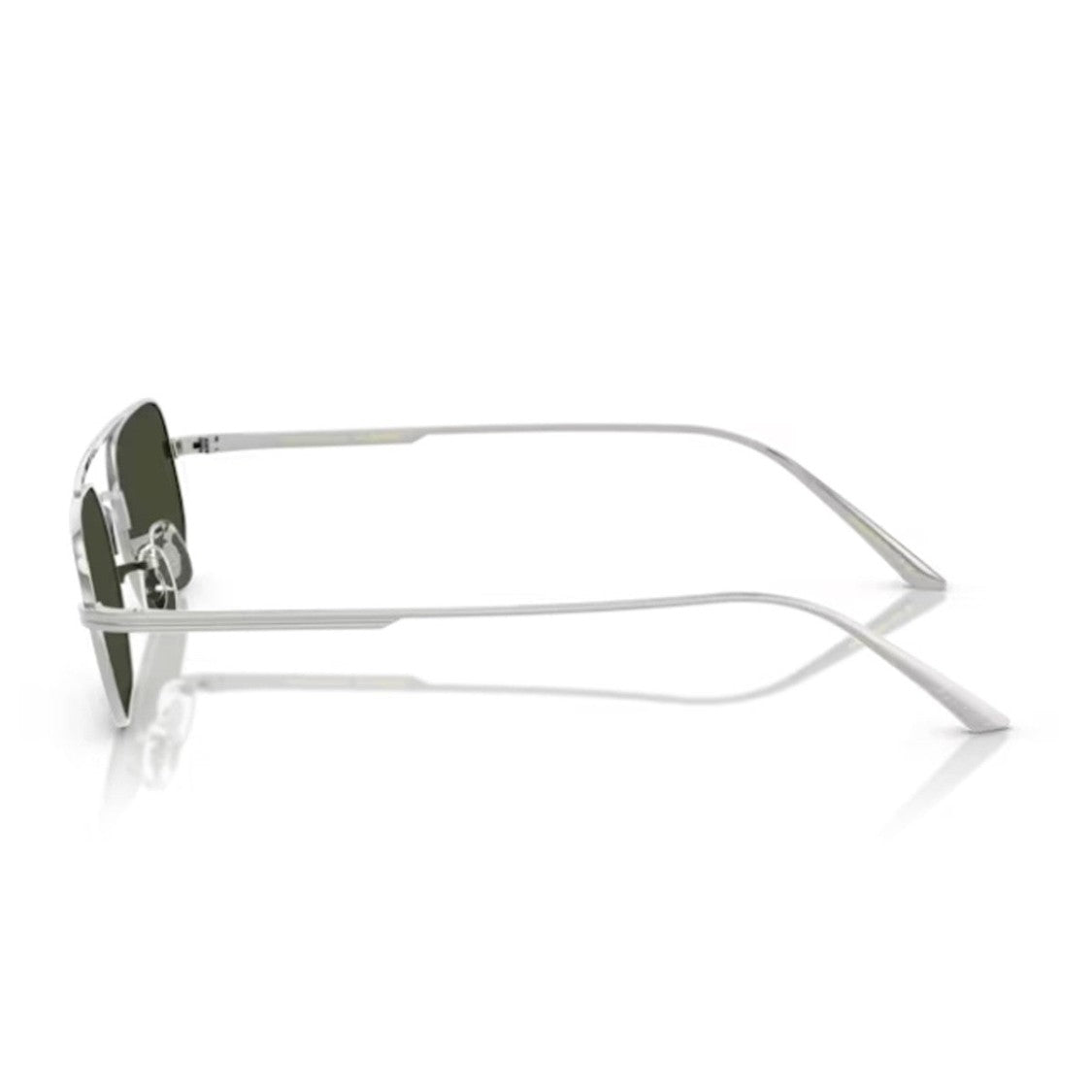 Oliver Peoples Argento Metal Rectangular Pilot Sunglasses