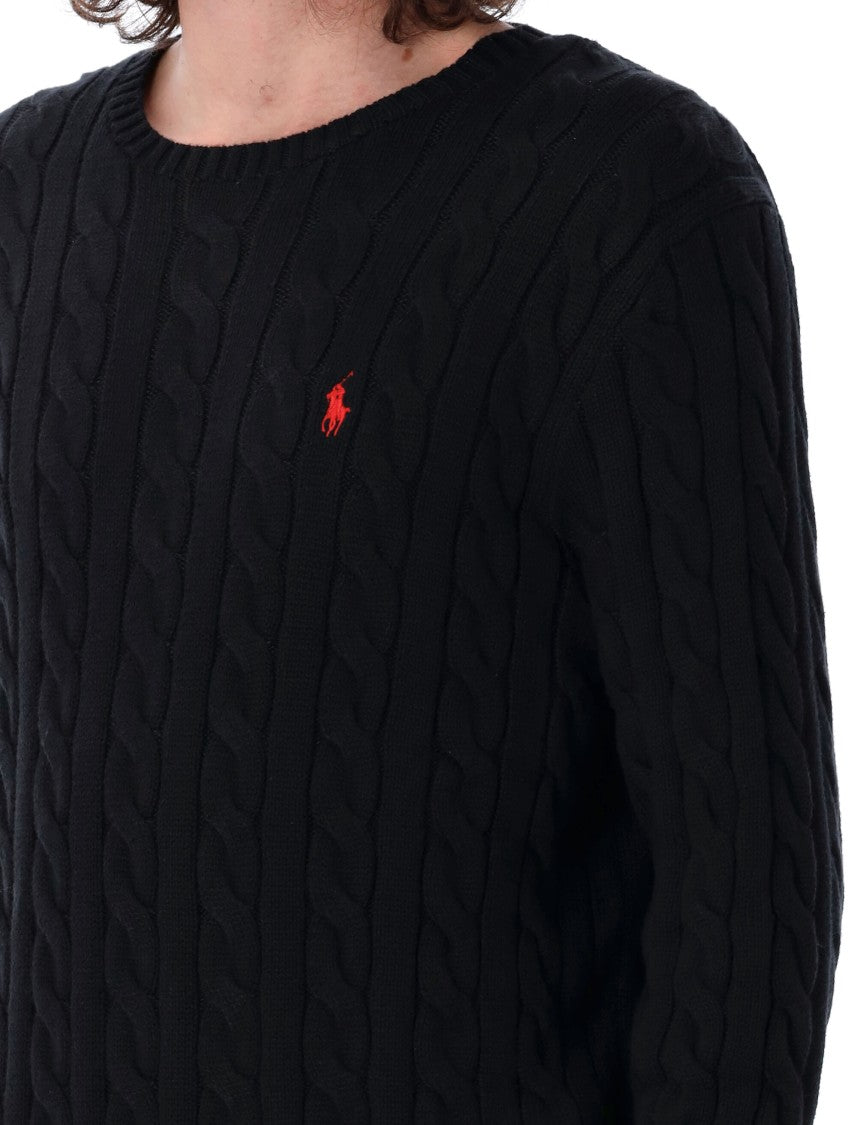 Polo Ralph Lauren Cable Knit Cotton Crewneck Sweater