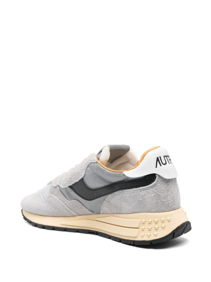 Autry Layered Light Grey Sneakers With Suede