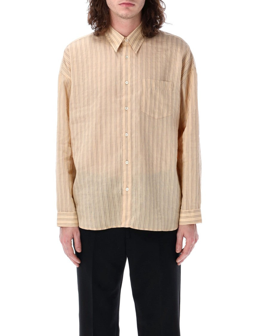 Sunflower Relaxed Fit Striped Shirt With Classic Collar