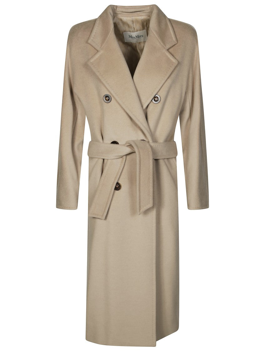 Max Mara Madame Belted Waist Double-Breasted Coat