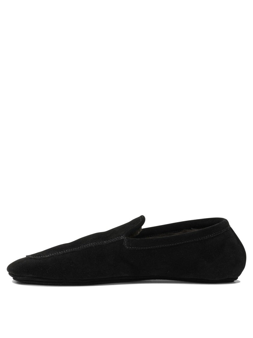 Henderson Baracco Classic Black Suede Loafers With Minimalist Design