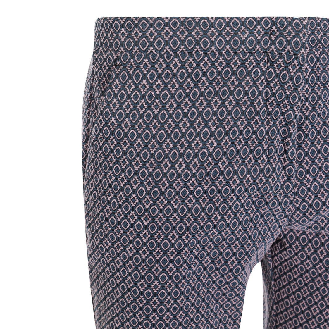 Etro Slim Tapered Pants With Geometric Pattern