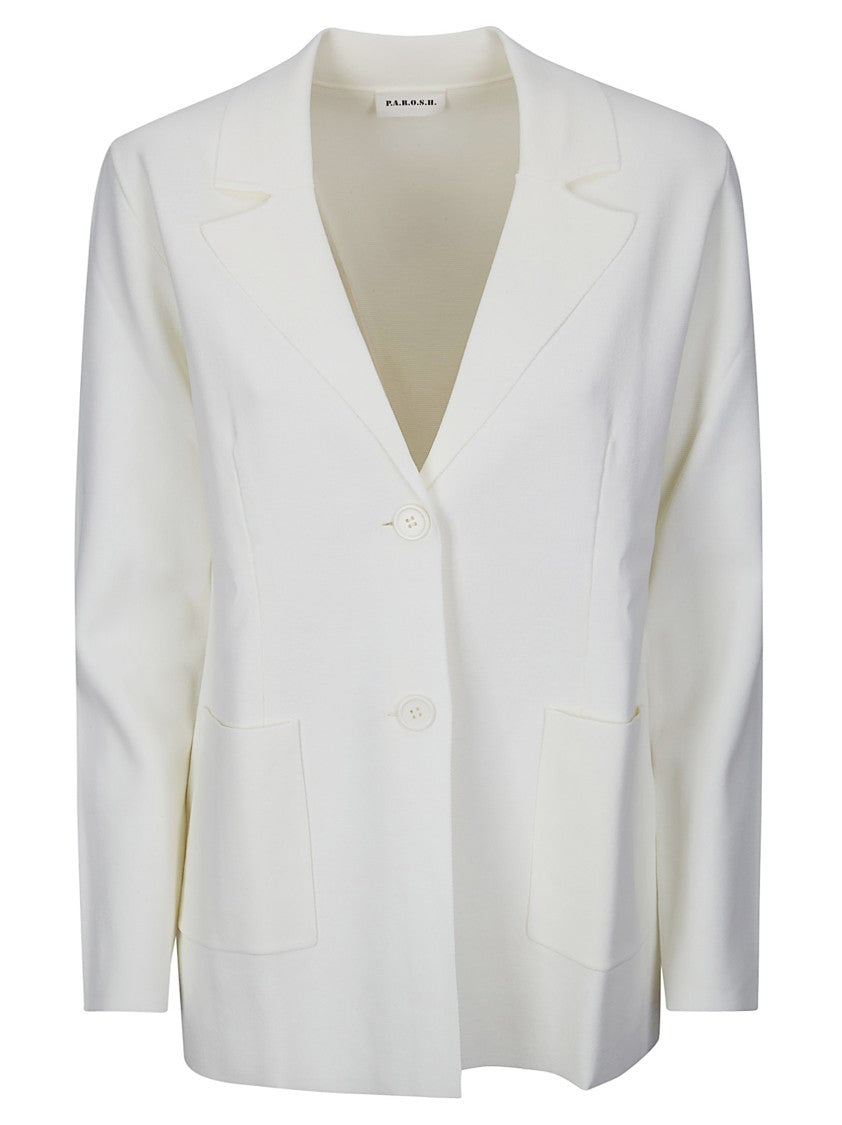 P.A.R.O.S.H. Viscose Jacket With Front White Buttons