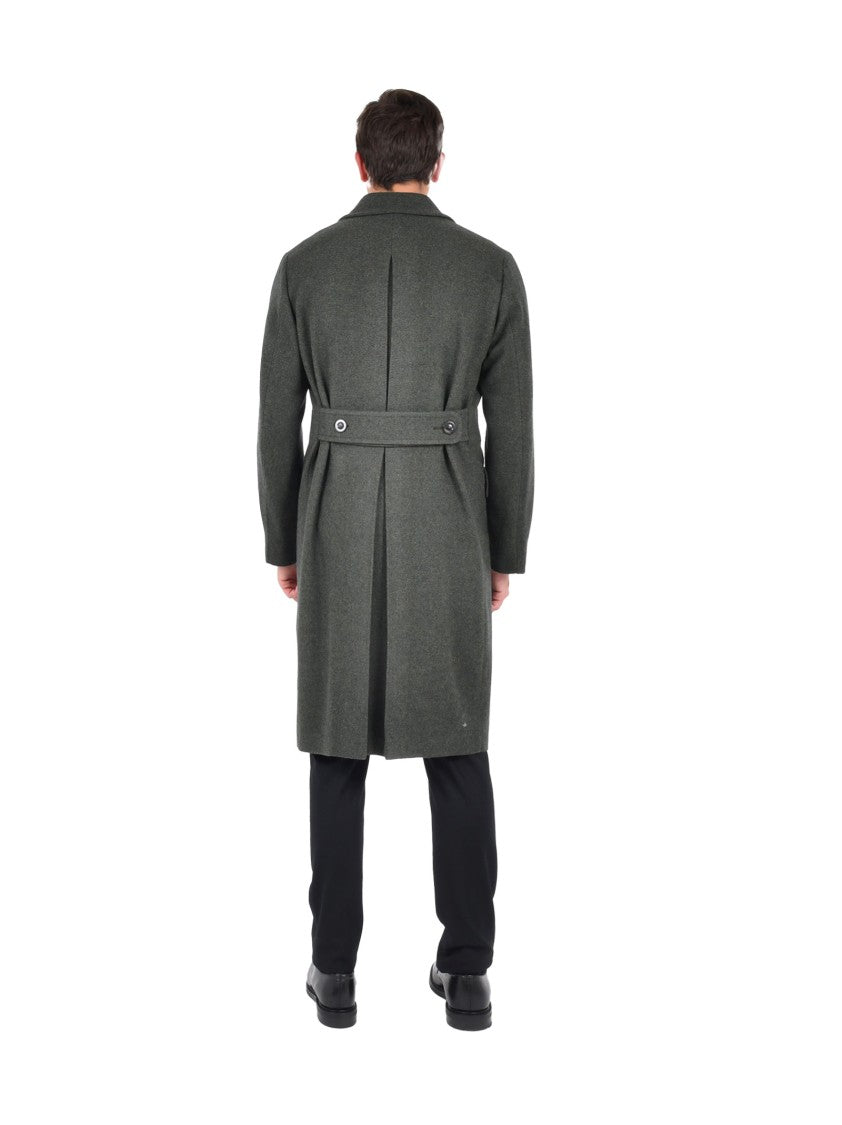 Boglioli Double-Breasted Tailored Coat With Martingale Detail