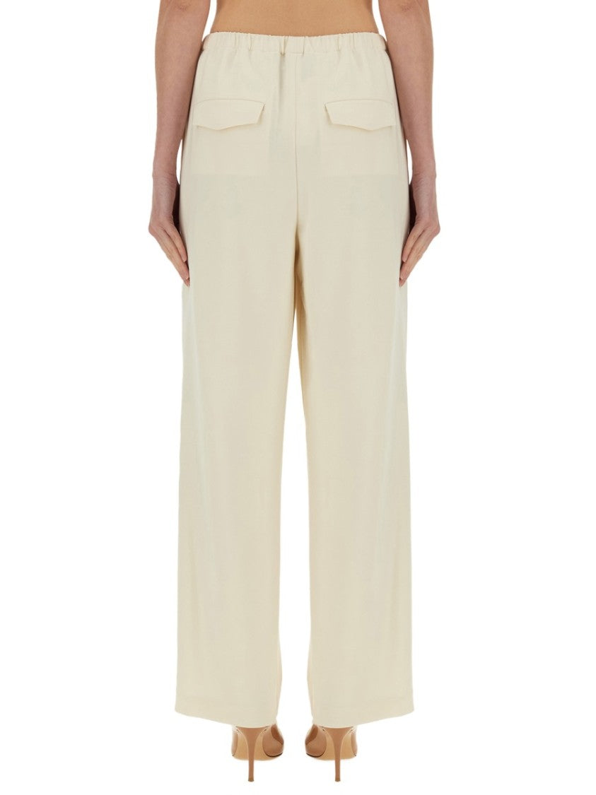 Theory Pleated High-Waisted Pants With Relaxed Fit