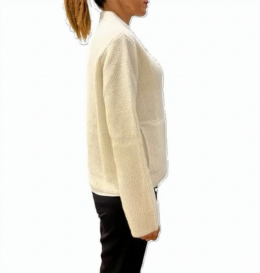 Kangra White Hooded Blazer