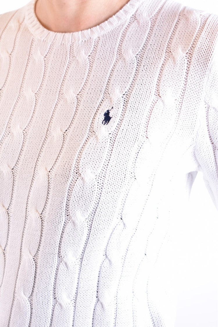Polo Ralph Lauren White Cotton Sweater