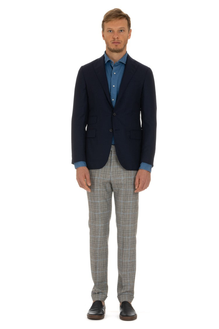 Caruso Lq Parma Hopsack Wool Tailored Jacket