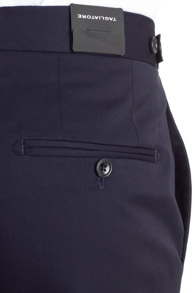 Tagliatore Newbros Cotton Satin Trousers