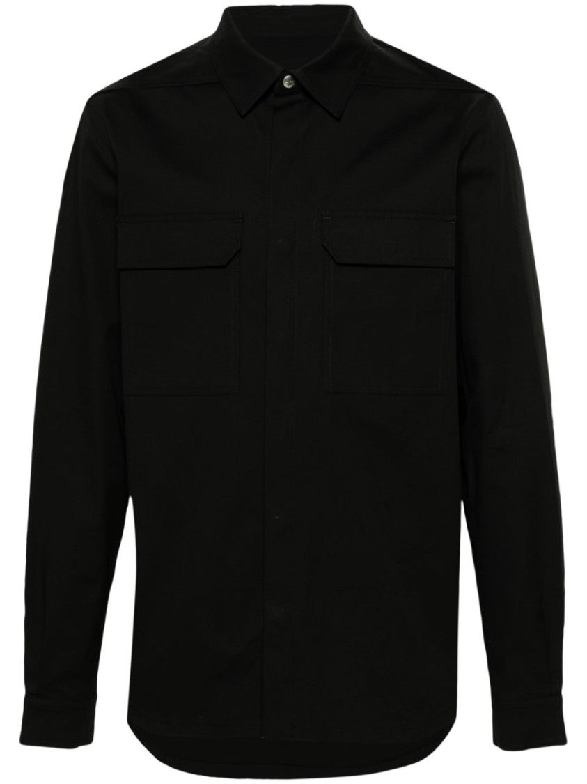 Rick Owens Long Sleeve Shirt With Classic Collar