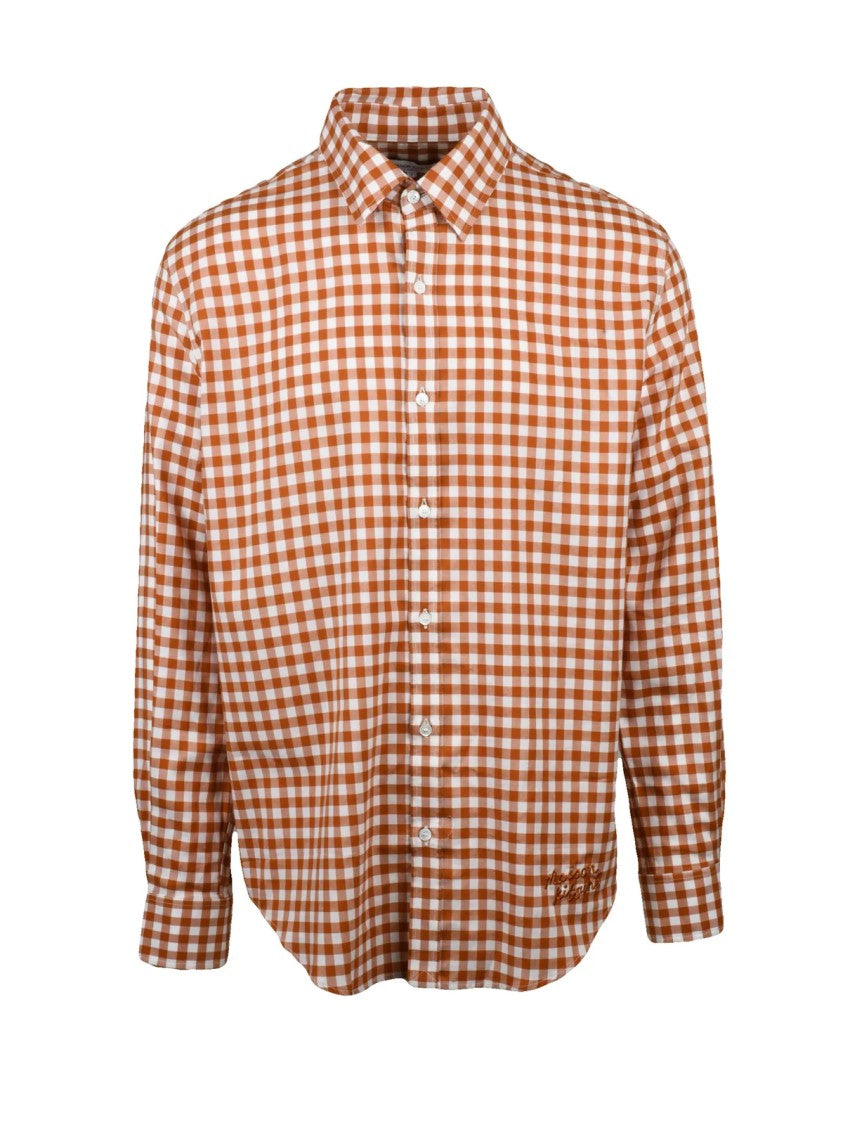 Maison Kitsuné White Cotton Striped Shirt